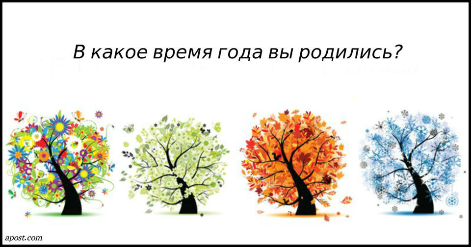 Время года, в которое вы родились, может рассказать о вас что то очень красивое