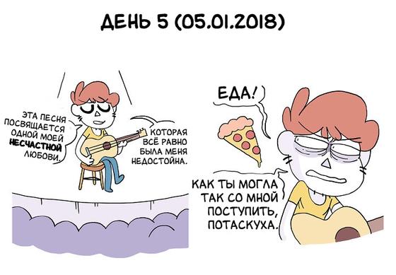 Я ничего не ел 7 дней подряд. И нарисовал, как это было!