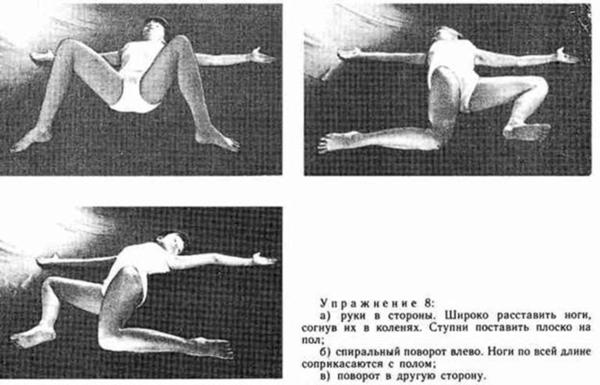 Упражнения для позвоночника: Крокодил