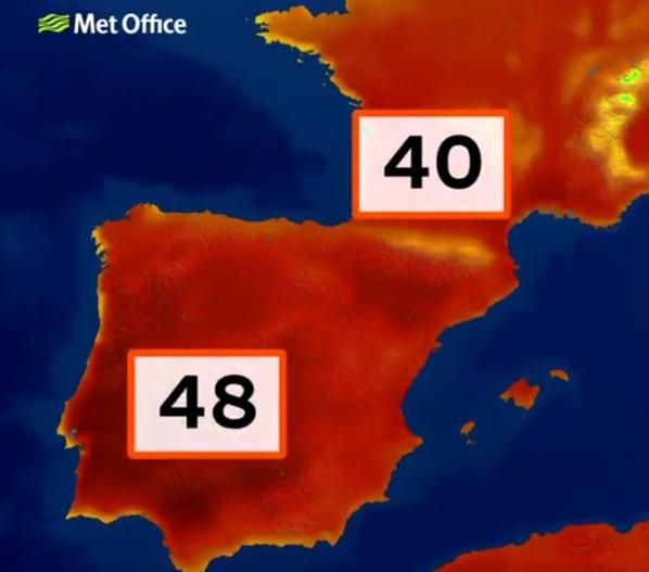 Испанию разогрело до 48 градусов - и это абсолютный рекорд для Европы Кто еще не верит в глобальное потепление?