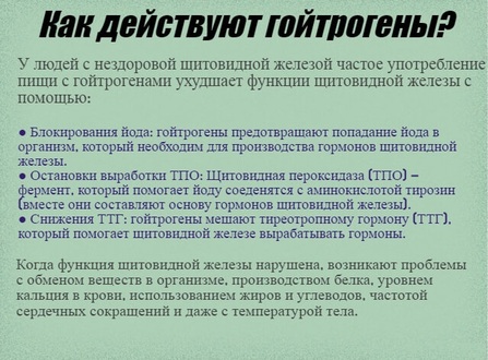 Каких продуктов следует избегать при проблемах со щитовидной железой